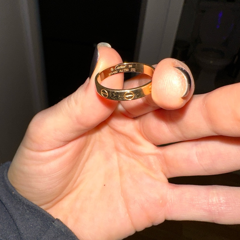 Gold Cartier Love Ring